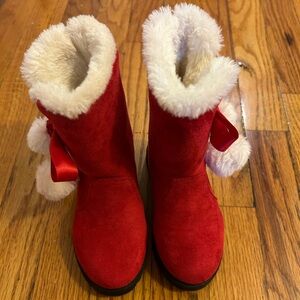 Toddler red boots